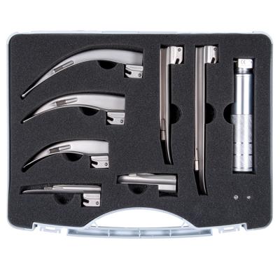 Bộ đặt nội khí quản, người lớn + trẻ em, 2.5V, 7 lưỡi Miller C / Macintosh C